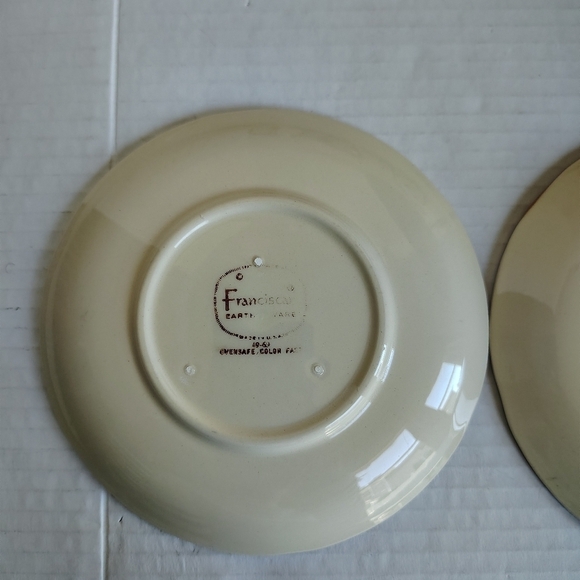 Franciscan Apple Cups & Saucers Set Of 2 Apple Tree Cups And Plates Vintage USA - Picture 8 of 16